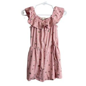 Emma & Elsa Toddler Size 2T/3T Dress Short Pink Hearts Boutique Summer Spring